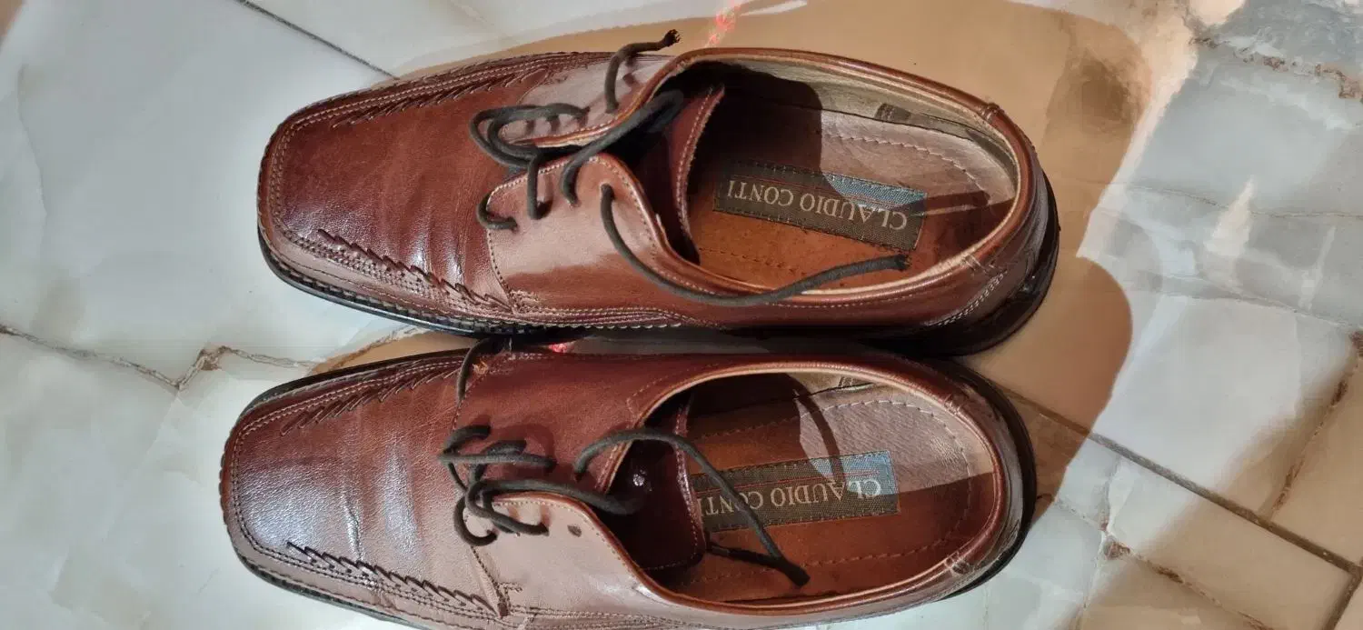 کفش مردانه چرم اصل|کیف، کفش، کمربند|اندیشه, اندیشه فاز ۴|دیوار
