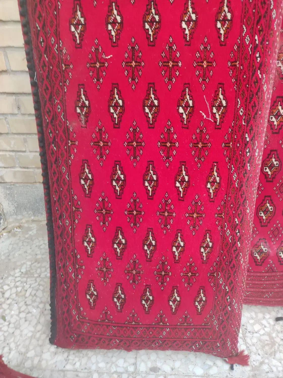 پشتی دستباف اصل ترکمن|پشتی|زاهدان, |دیوار