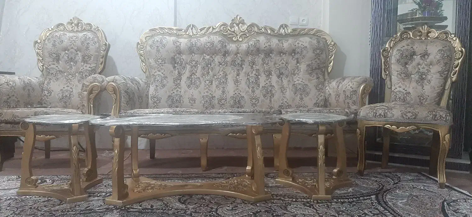 مبل سلطنتی|مبلمان خانگی و میز عسلی|زنجان, |دیوار