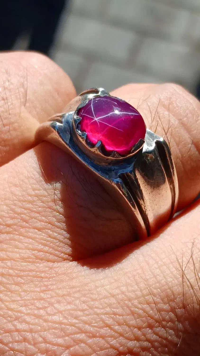 انگشتر یاقوت استار دستساز|جواهرات|تبریز, |دیوار