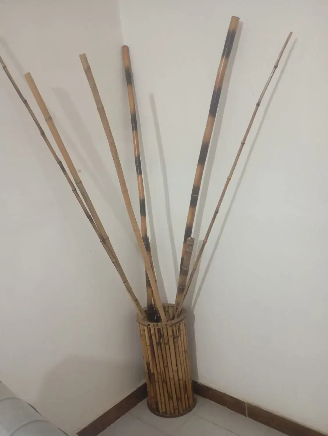 گلدان چوب حسیری|صنایع دستی و سایر لوازم تزئینی|خرم‌آباد, |دیوار