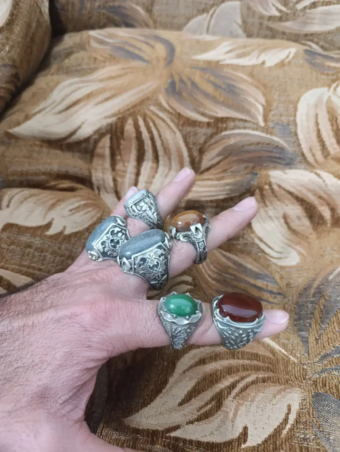 ۶ عدد انگشتر|جواهرات|ایلام, |دیوار