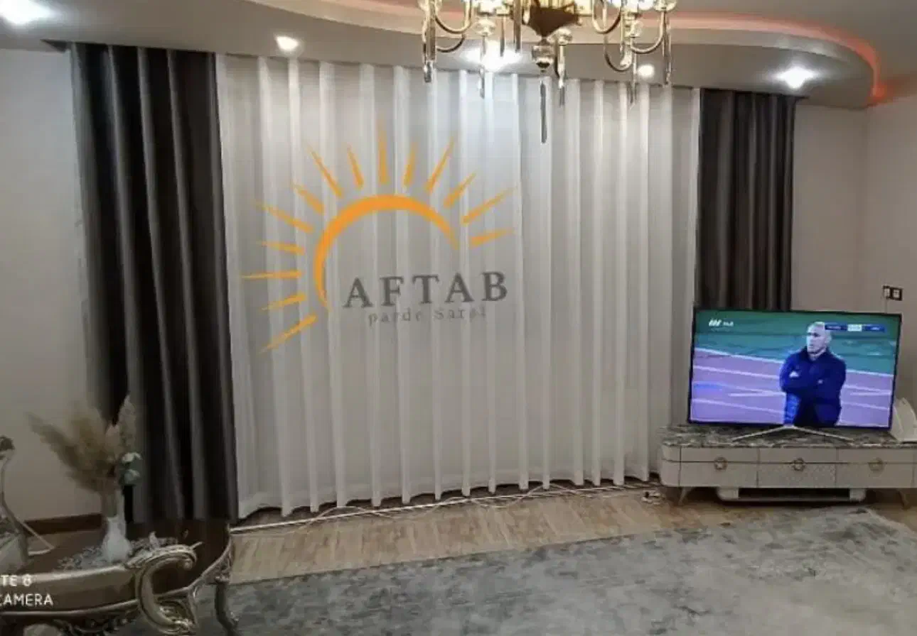 پرده حریر ساده ومخمل ترک|پرده، رانر، رومیزی|سبزوار, کاشفی شمالی (دادگستری)|دیوار