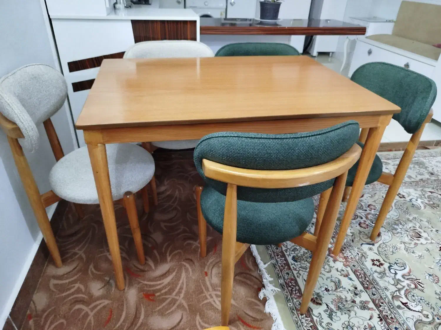 میز ناهار خوری|میز و صندلی غذاخوری|فیروزه, |دیوار