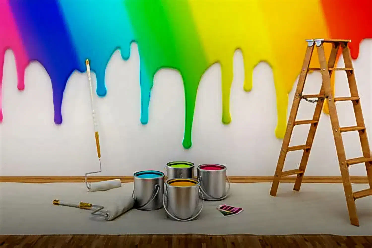 نقاشی انواع سقف و دیوار ساختمان|خدمات پیشه و مهارت|مبارکه, |دیوار