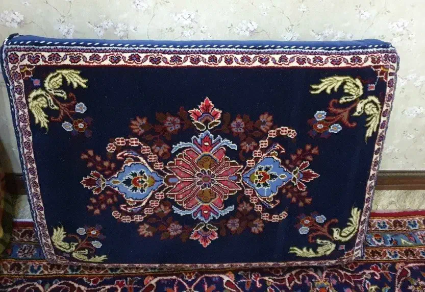 یک جفت پشتی دستبافت،کرک کاشان سالم و درحدنو|پشتی|قم, زنبیل آباد|دیوار