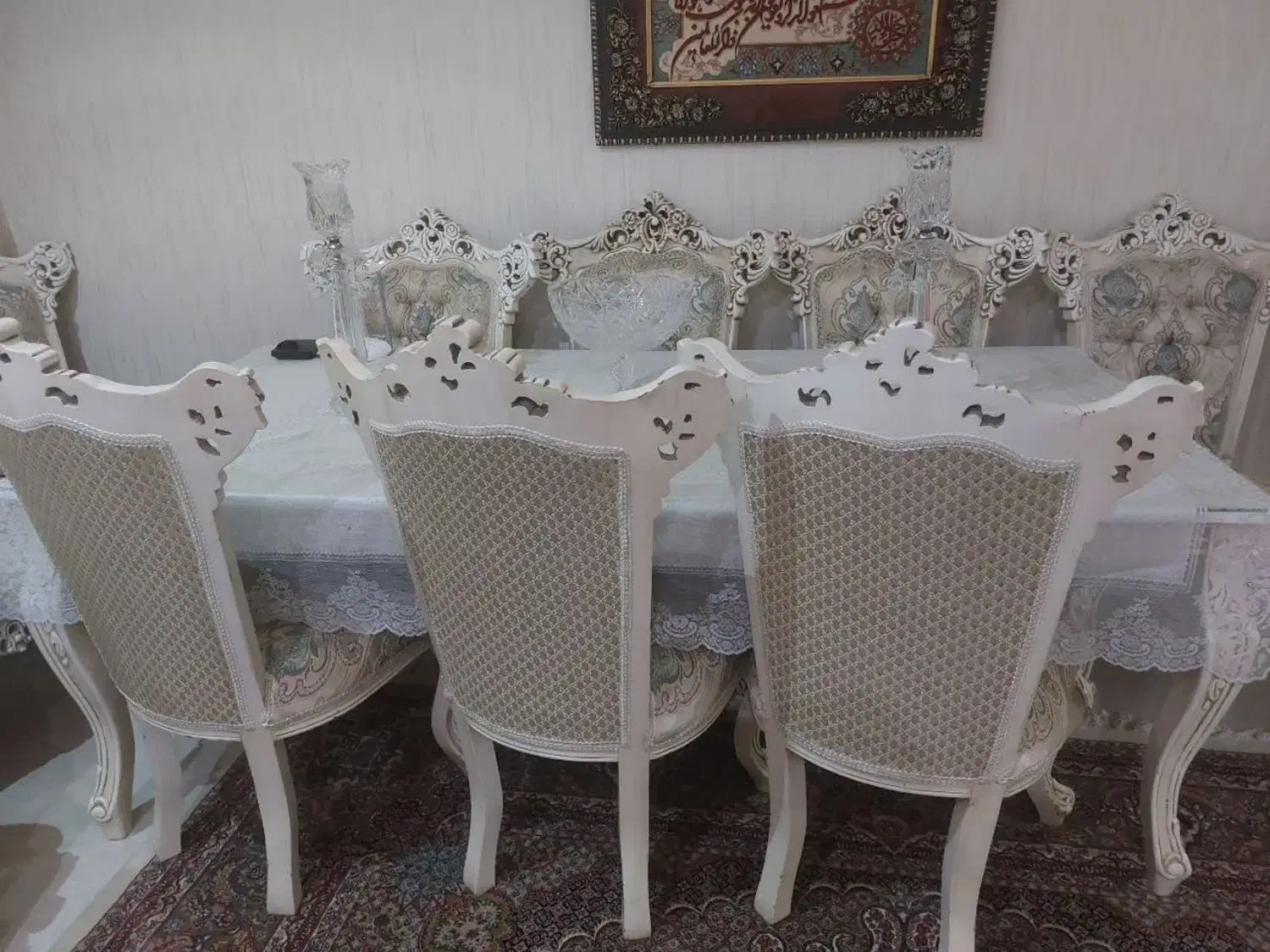 میز و صندلی نهار خوری سلطنتی|میز و صندلی غذاخوری|سراوان, |دیوار