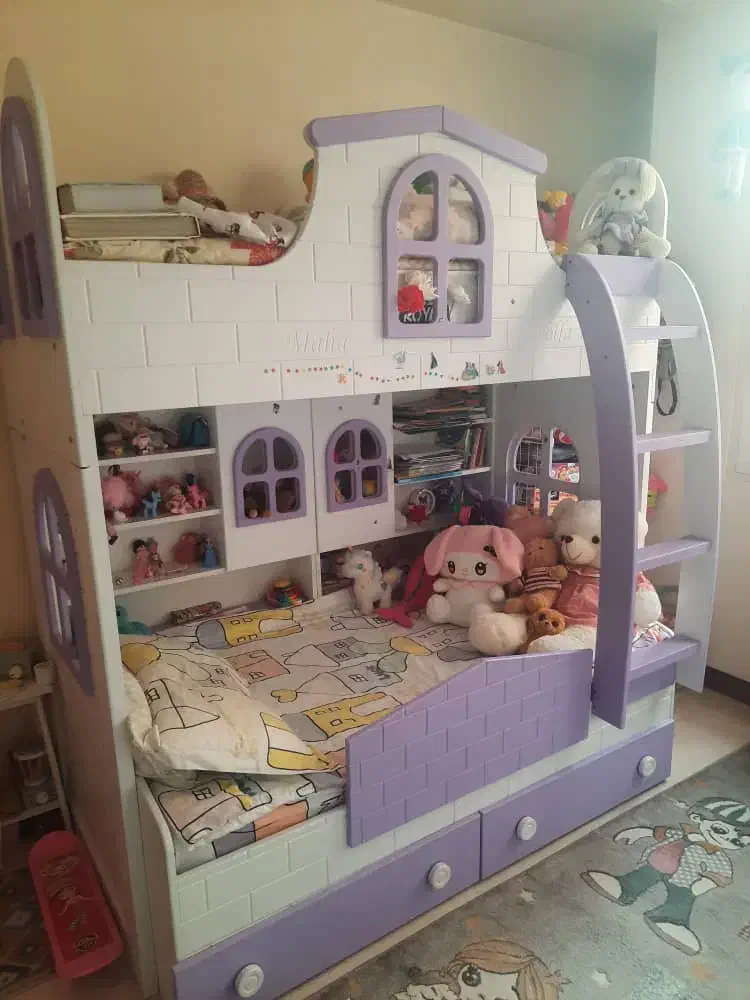 تختخواب دوطبقه ام دی اف...|تخت و سرویس خواب|تهران, وحیدیه|دیوار