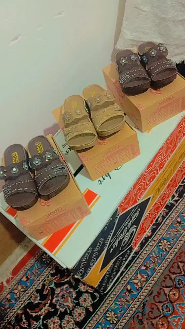 دمپایی|کیف، کفش، کمربند|شیراز, بید زرد|دیوار