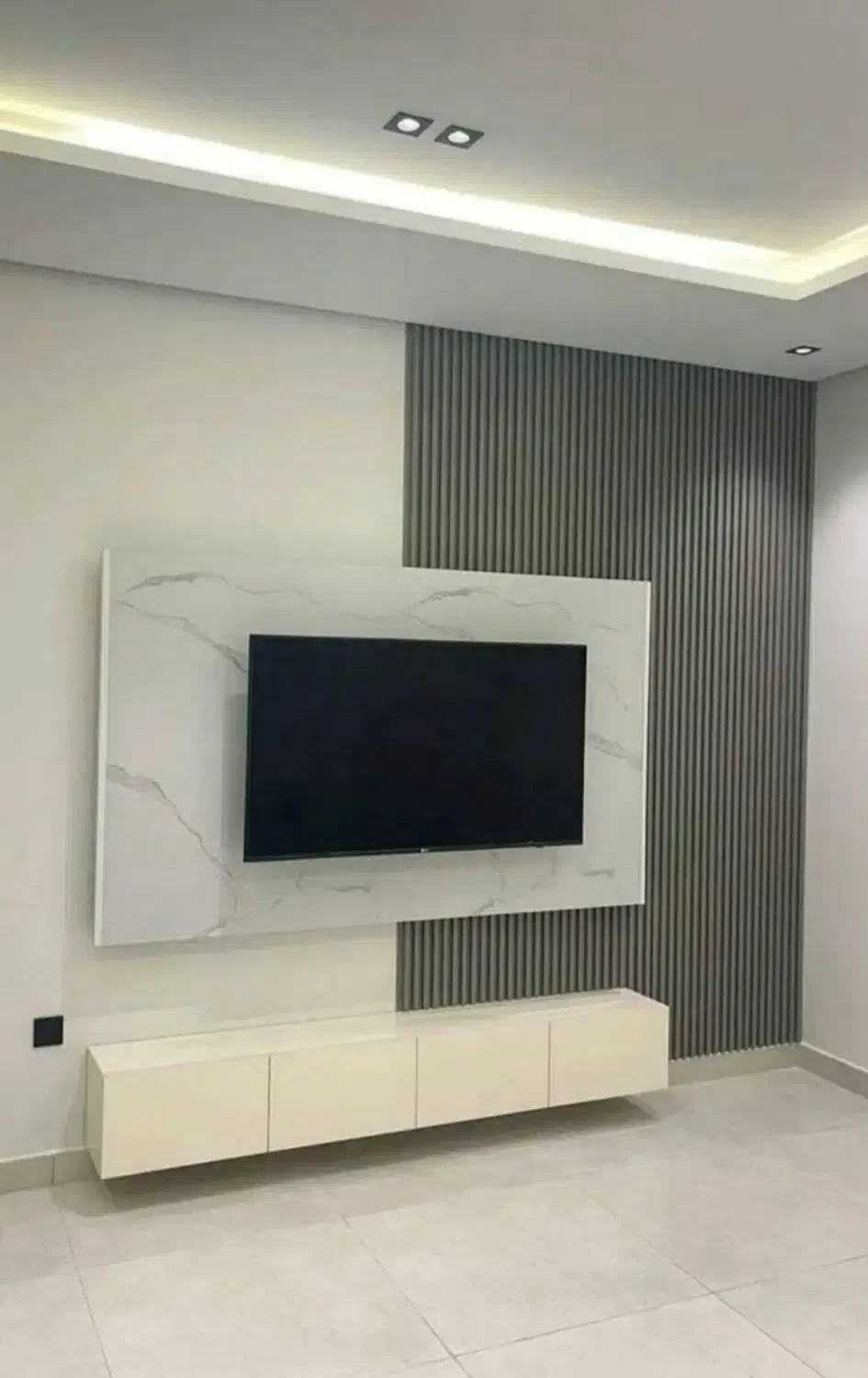 تی وی وال (دیوار تلویزیون) جایگزین کاغذ دیواری|خدمات پیشه و مهارت|ارومیه, |دیوار