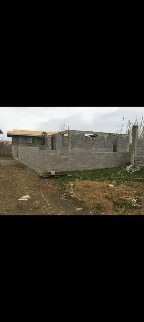 200مترزمین 90متربنانیمه کاره برم دوم ساحل|فروش زمین و ملک کلنگی|رضوانشهر, |دیوار