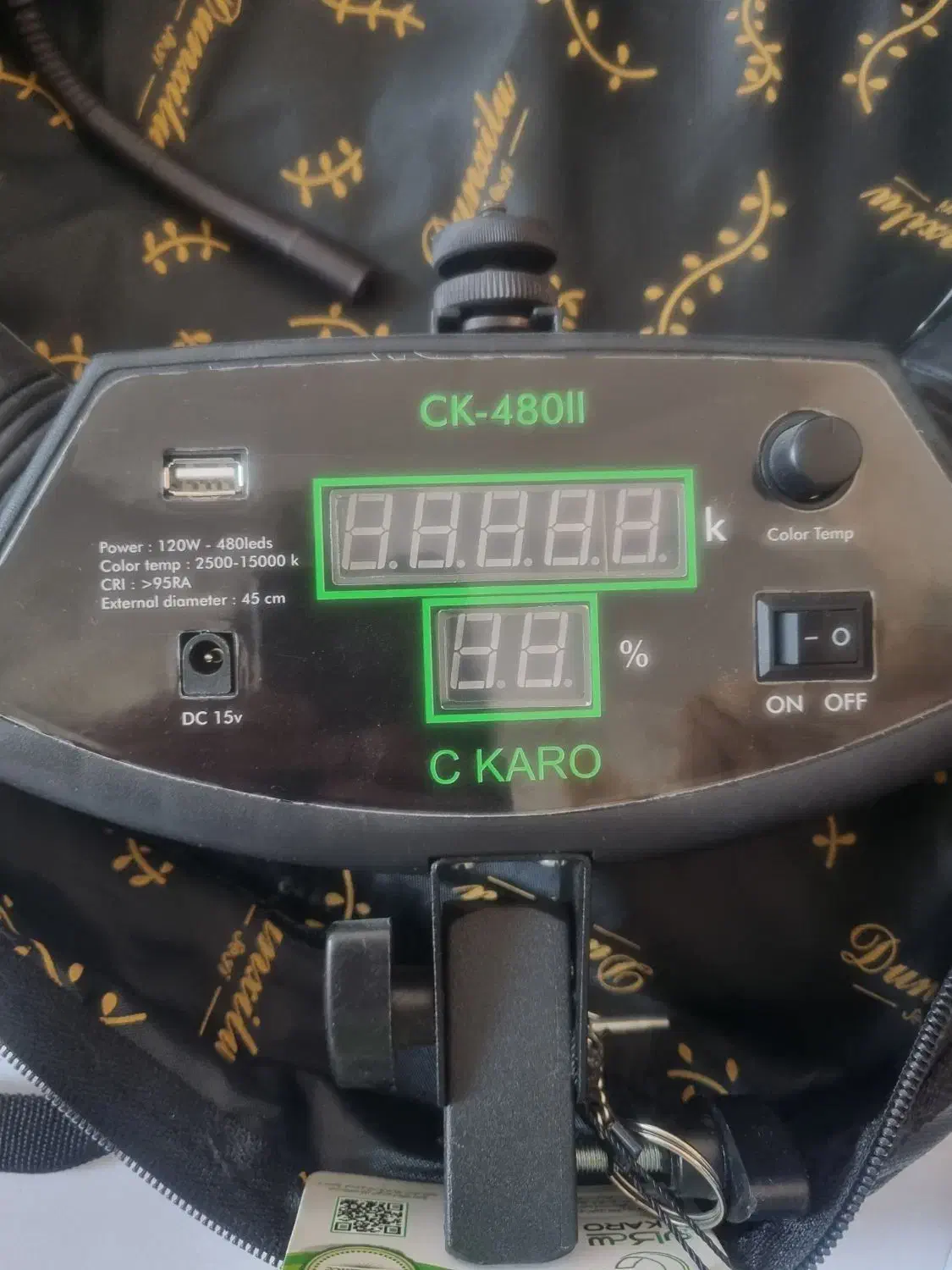 رینگ لایت سی کی ریموت دار همراه پایه و کیف|دوربین عکاسی و فیلم‌برداری|اصفهان, آهنگران|دیوار