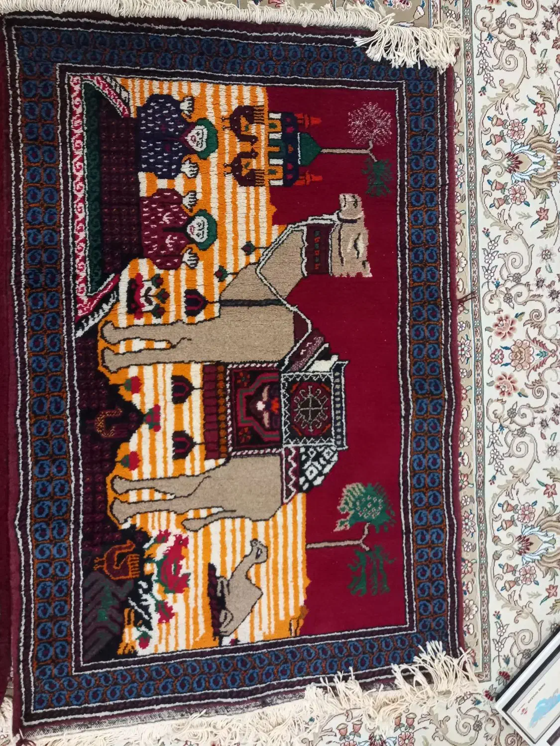 قالی|فرش|جلگه ماژان, |دیوار