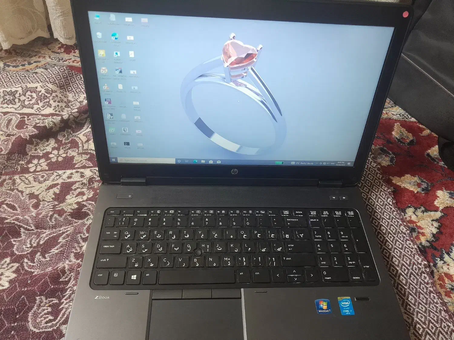 لپتاپ hp zbok|رایانه همراه|اردبیل, |دیوار