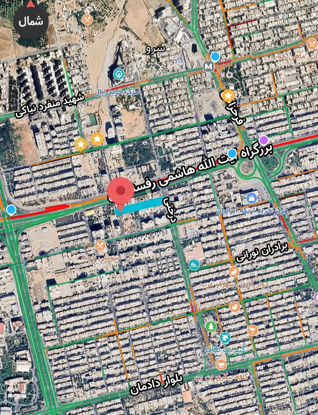 اجاره زمین ۱۰۰۰متر -برای تعمیرگاه، کارواش، گلخانه|اجارهٔ دفتر صنعتی، کشاورزی، تجاری|تهران, درختی|دیوار