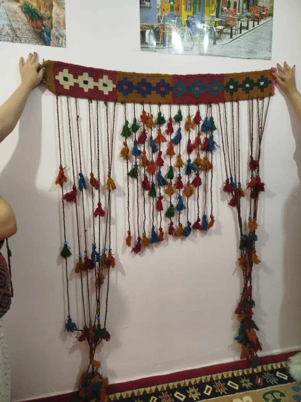 لوستر سنتی و پرده سنتی|صنایع دستی و سایر لوازم تزئینی|مسجد سلیمان, |دیوار