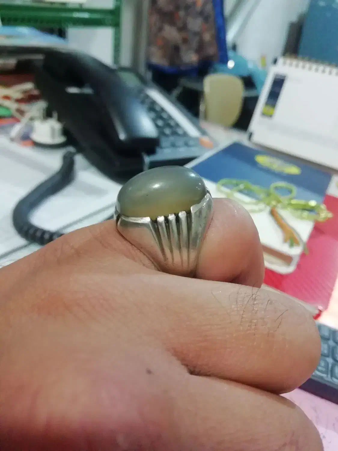 عقیق کهنه تراش یمن بکر رکاب اساتید قدیم|جواهرات|آبدانان, |دیوار