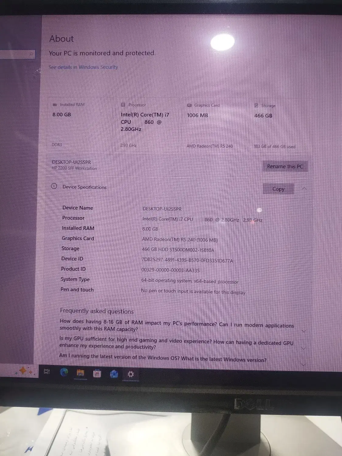 کامپیوتر و میز|رایانه رومیزی|کرمانشاه, |دیوار