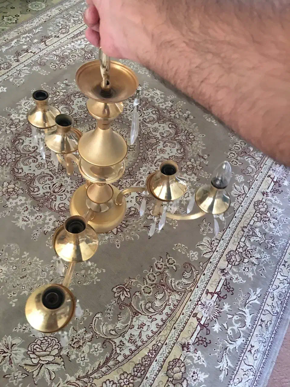 لوستر برنز سهیلی|لوستر و چراغ آویز|خرمآباد, |دیوار