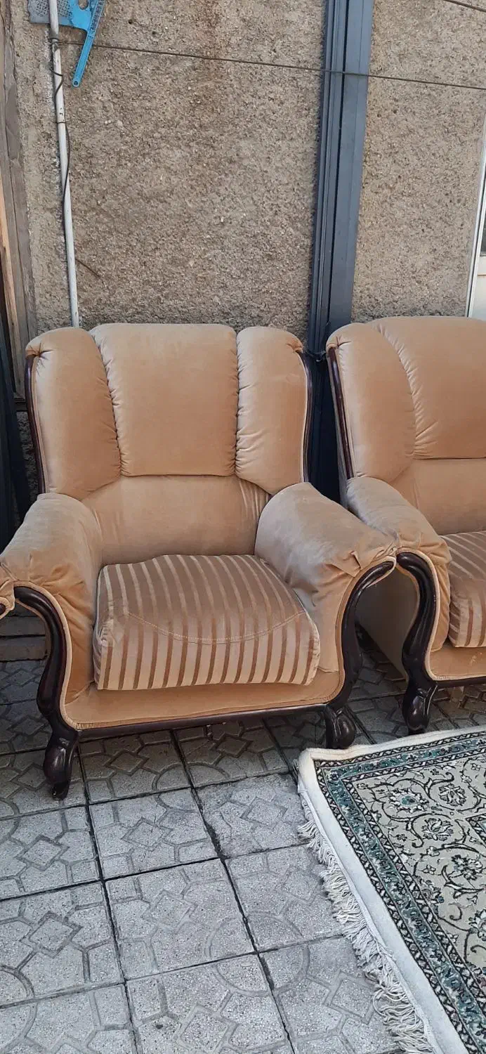 مبل راحتی هفت نفره|مبلمان خانگی و میز عسلی|تهران, درکه|دیوار