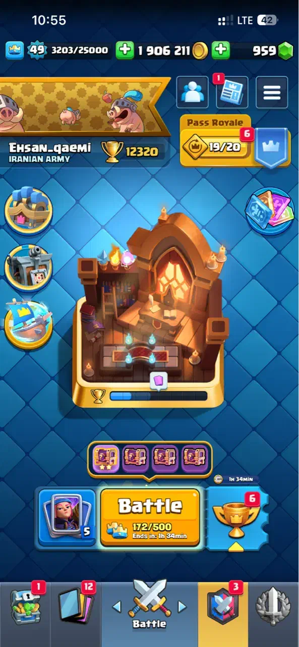 کلش رویال تقریبا میشه گفت قدیمی|کنسول، بازی ویدئویی و آنلاین|تهران, والفجر (افسریه)|دیوار