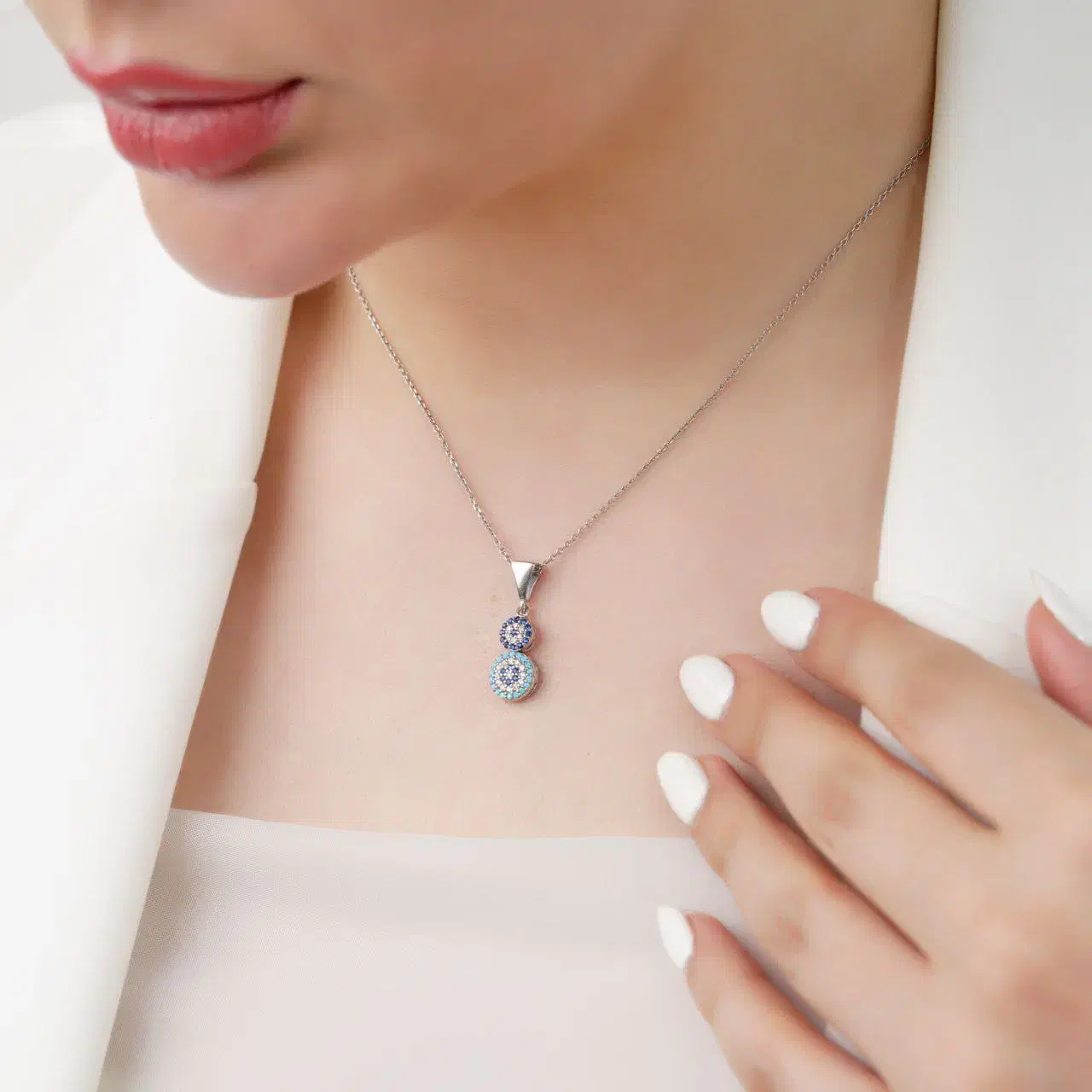 دستبند چشم نظر نقره روکش طلا کد جذاب ۴۶۷|بدلیجات|تبریز, |دیوار