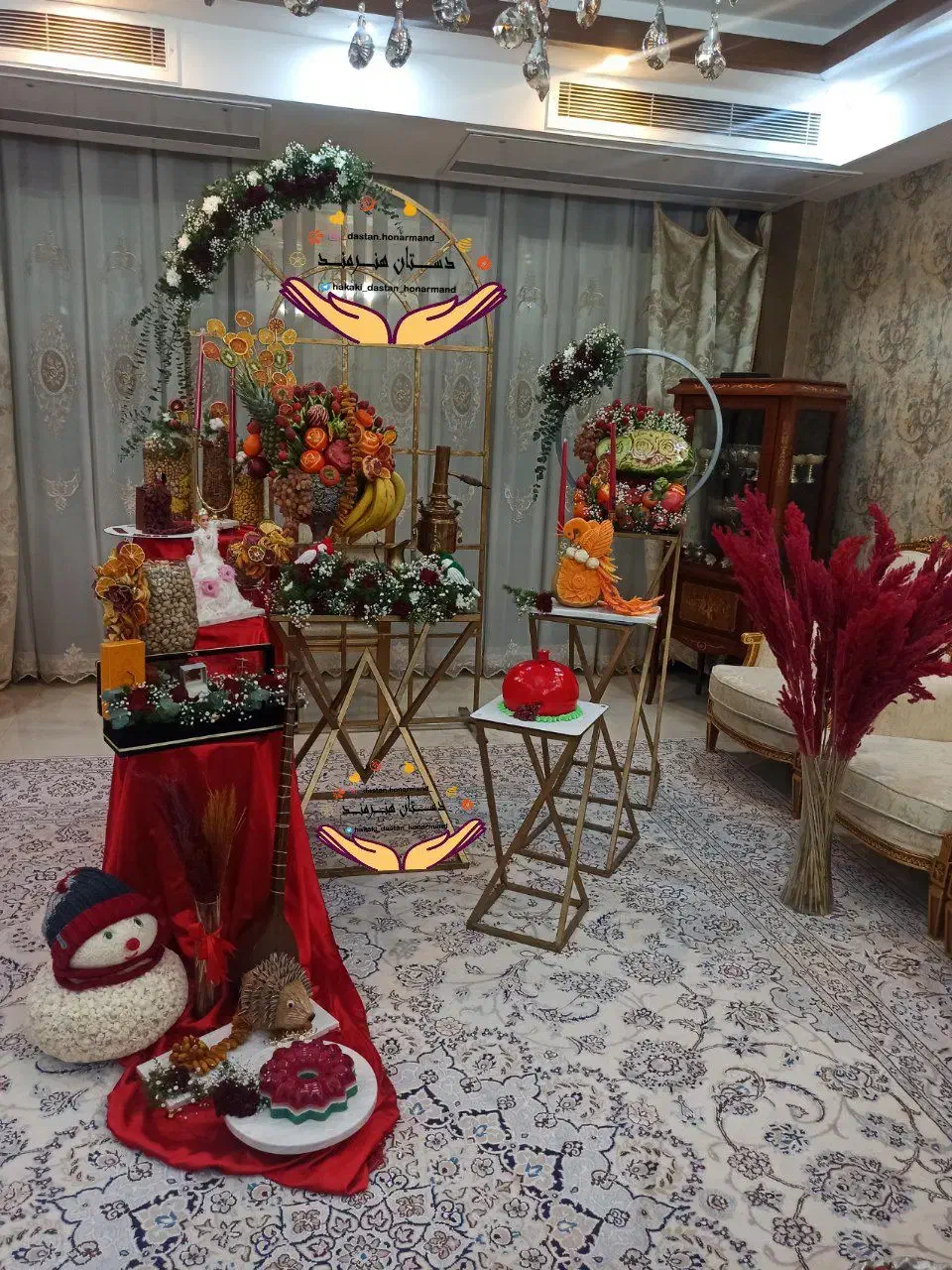 سفارشات یلدایی،شب چله،حکاکی هندوانه،|خدمات پذیرایی، مراسم|اصفهان, عسگریه|دیوار