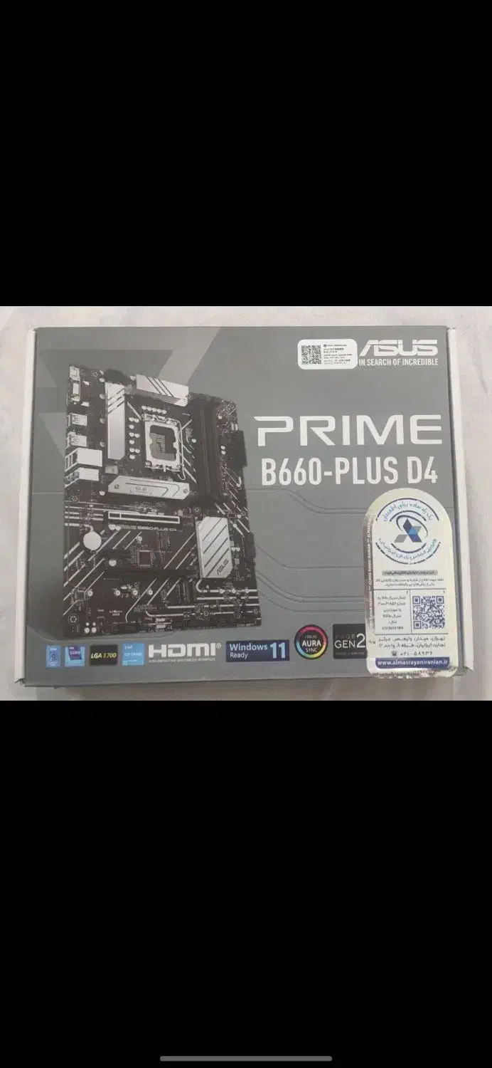 مادربرد ایسوس b660 plus d4 main asus|قطعات و لوازم جانبی رایانه|شهریار, شهریار|دیوار