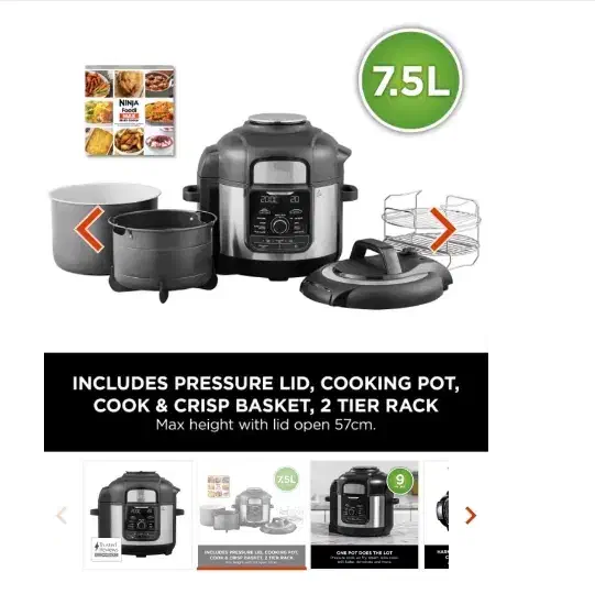 مولتی کوکر نینجا op 500|اجاق گاز و لوازم برقی پختوپز|خورموج, |دیوار