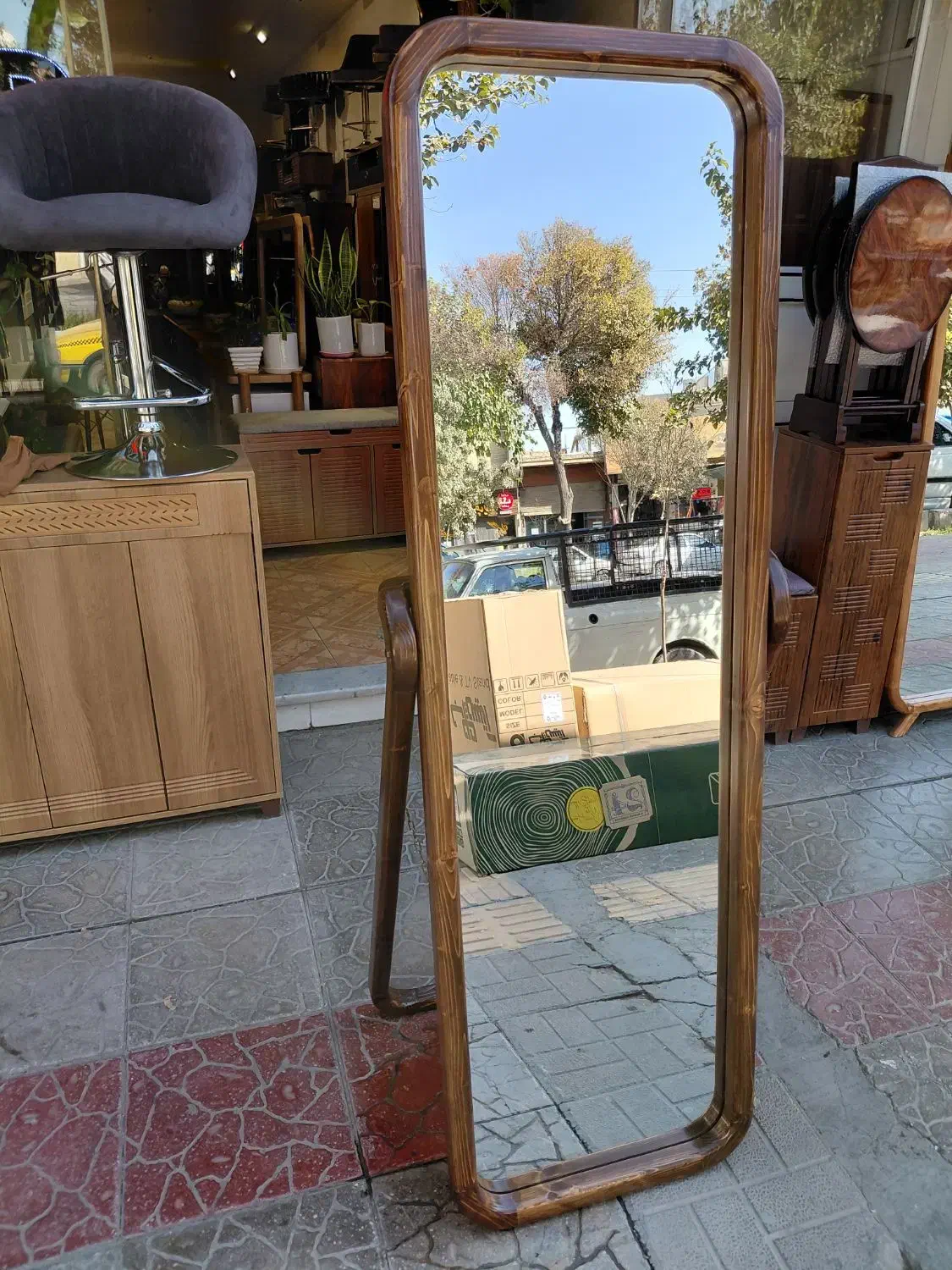 آینه قدی های چوبی فلزی و دفرمه|آینه|اصفهان, شهریار|دیوار