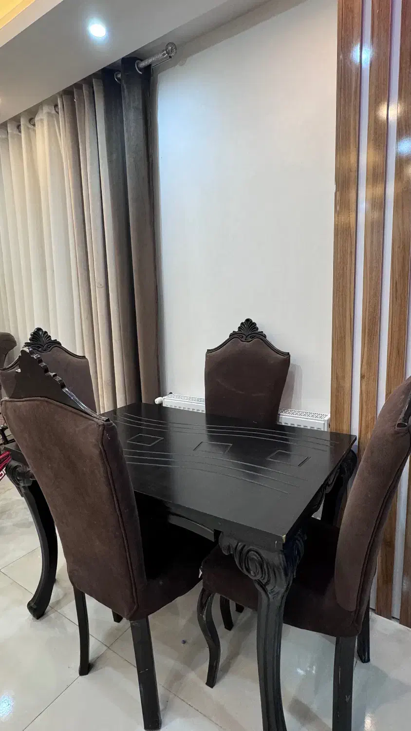 میز ناهار خوری ۴ نفره|میز و صندلی غذاخوری|خلخال, |دیوار