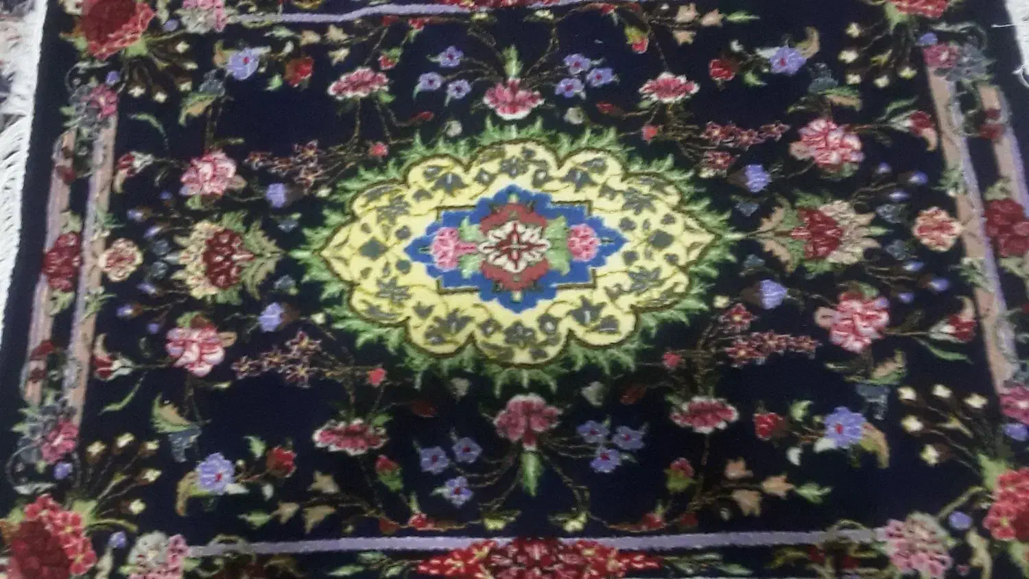 فرش کاشان 1متردر1متردرنیم|فرش|کرمانشاه, |دیوار