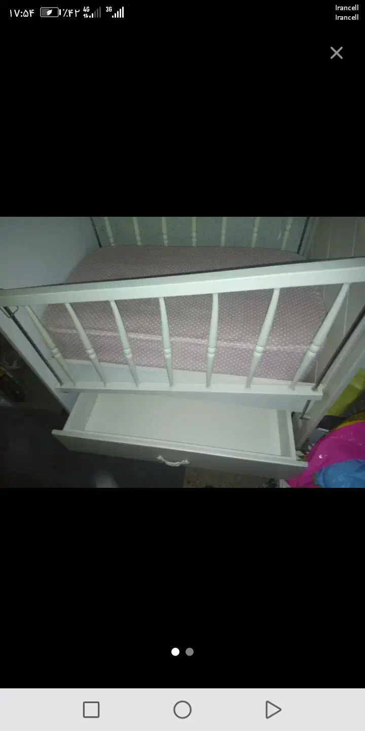 تختخواب گهواره ای کودک|تخت و صندلی بچه|کرمان, |دیوار