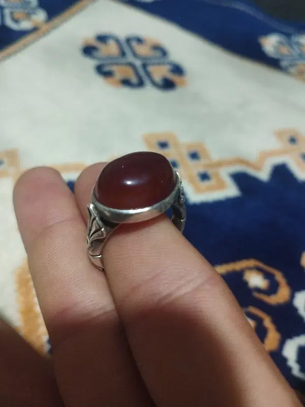 انگشتر عقیق خوب رکاب دستساز وزن 10.5 گرم|جواهرات|تهران, هفده شهریور|دیوار