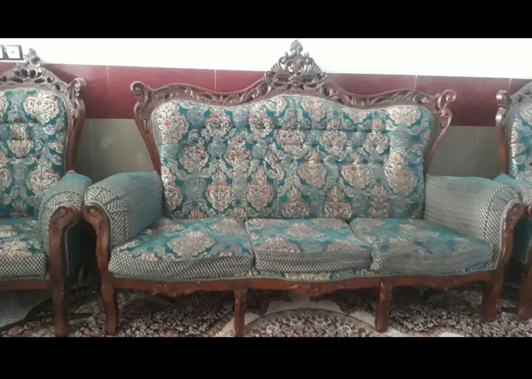 مبل سلطنطی9نفره|مبلمان خانگی و میز عسلی|جوانرود, |دیوار