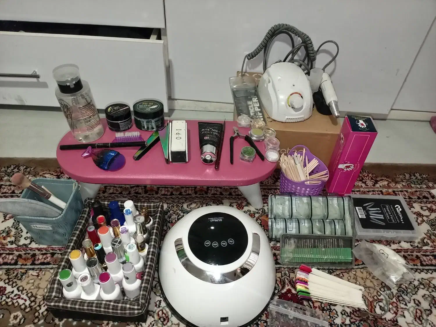 پک کامل وسایل کاشت ناخن|آرایشی، بهداشتی، درمانی|سقز, |دیوار