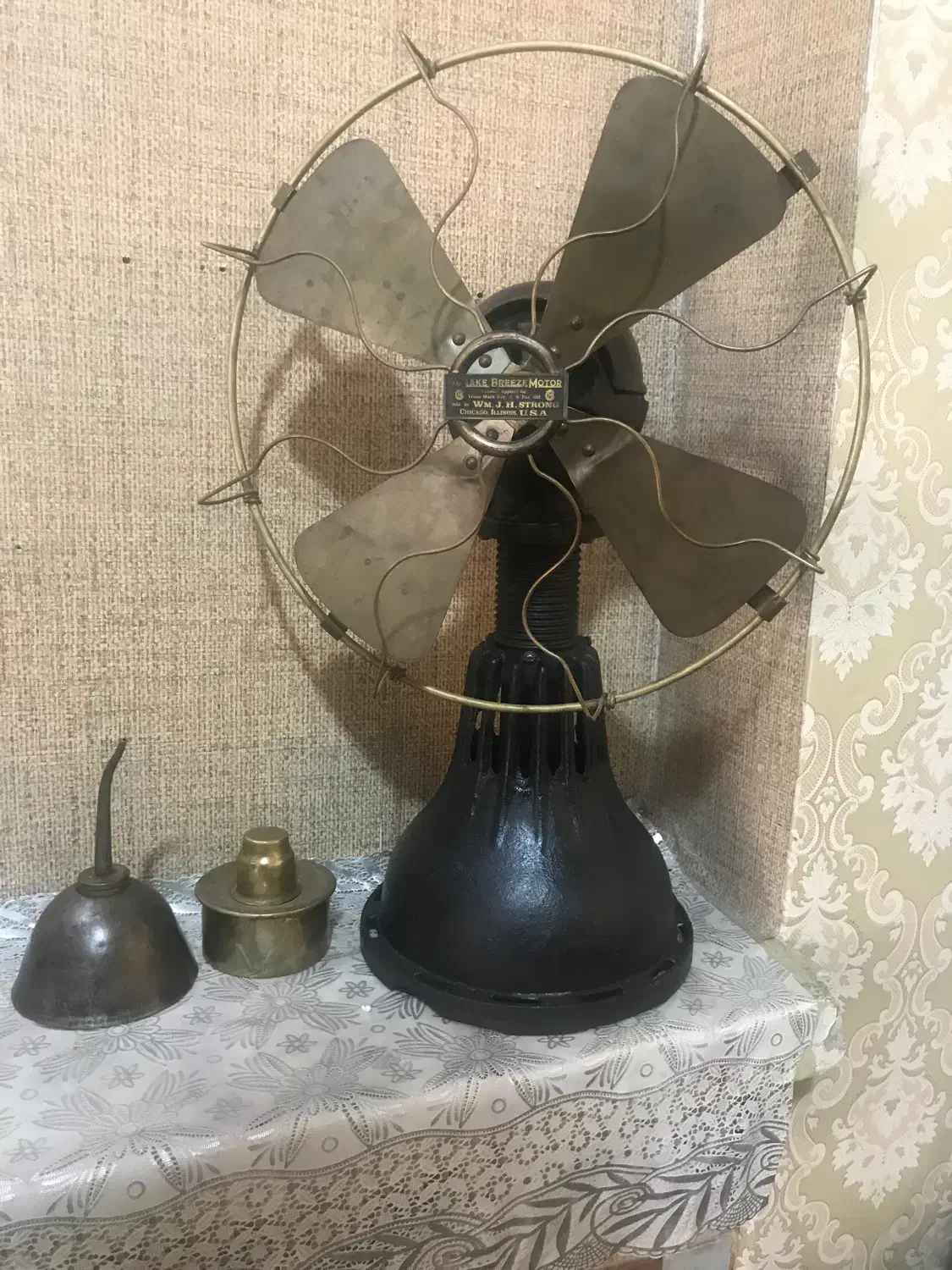 پنکه نفتی عتیقه انتیک قدیمی قاجاری ۱۹۱۵|کلکسیون اشیاء عتیقه|تهران, ارجمندی راد|دیوار