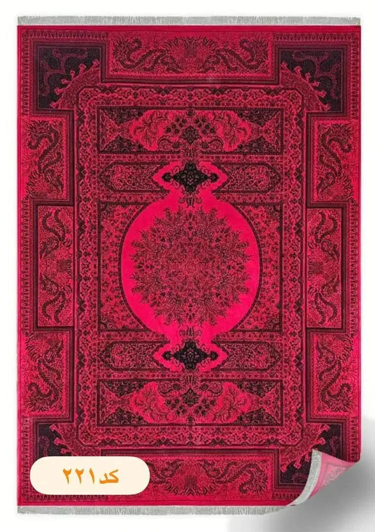 فرش ماشینی رنگبندی زیاد /**|فرش|شیراز, لاله|دیوار