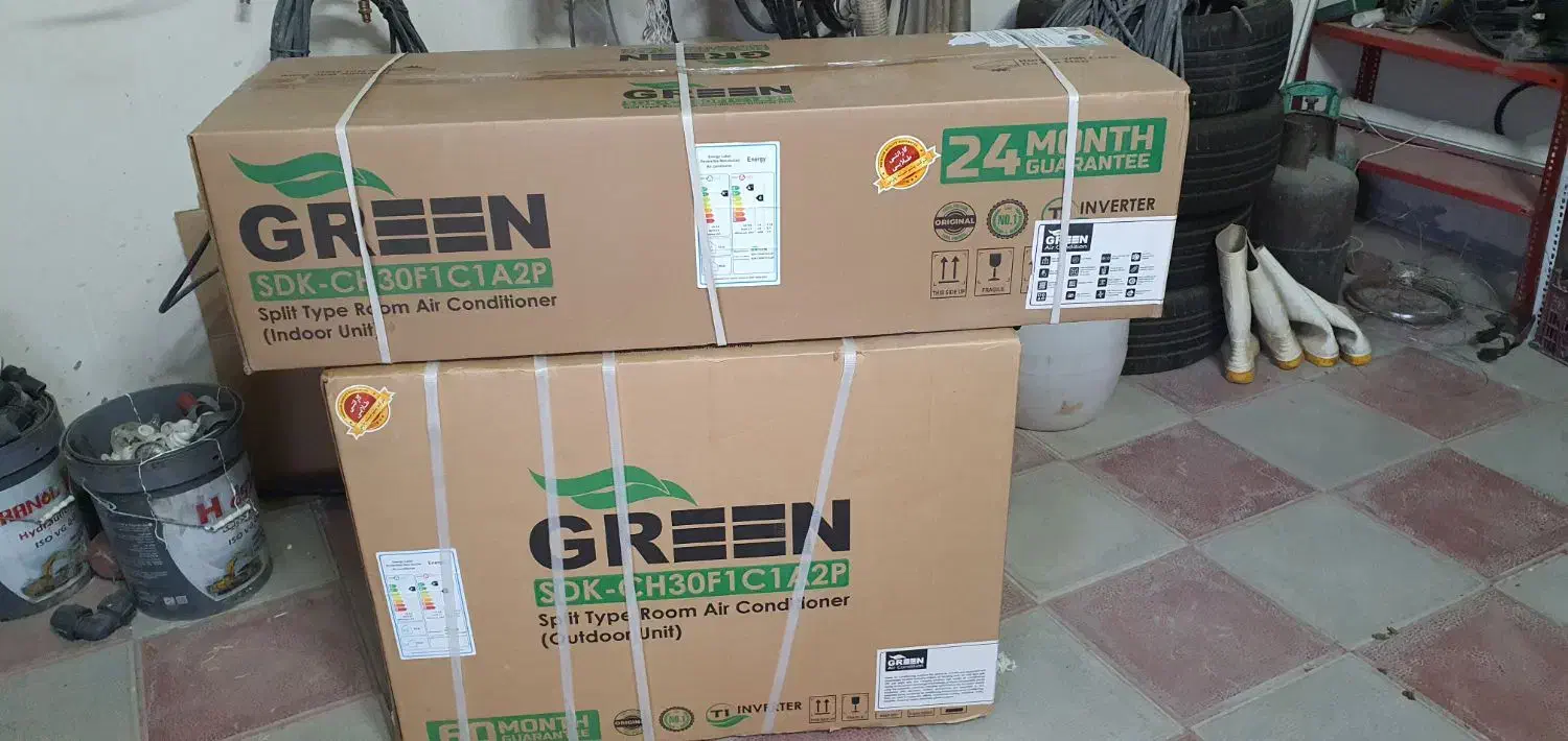 کولرگازی 30هزار گرین آکبند باز نشده با گارانتی|کولر گازی و فن‌کوئل|ورامین, شهرک مدرس|دیوار