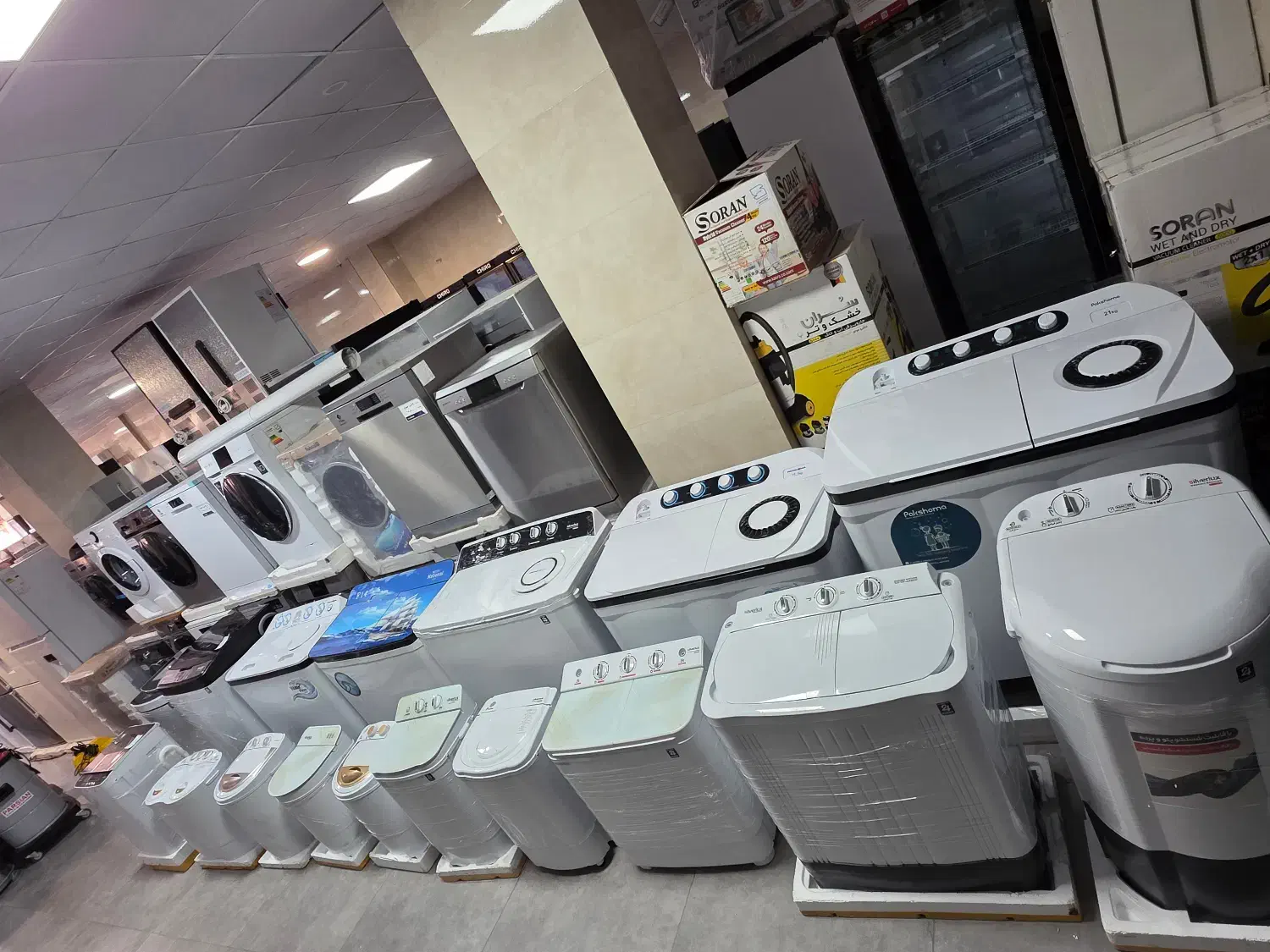 کهنه شو|ماشین لباسشویی و خشک‌کن لباس|شیراز, گلشن|دیوار