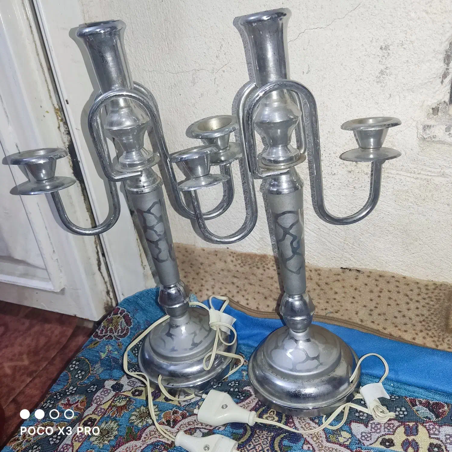 شمعدان|لوستر و چراغ آویز|دزفول, |دیوار