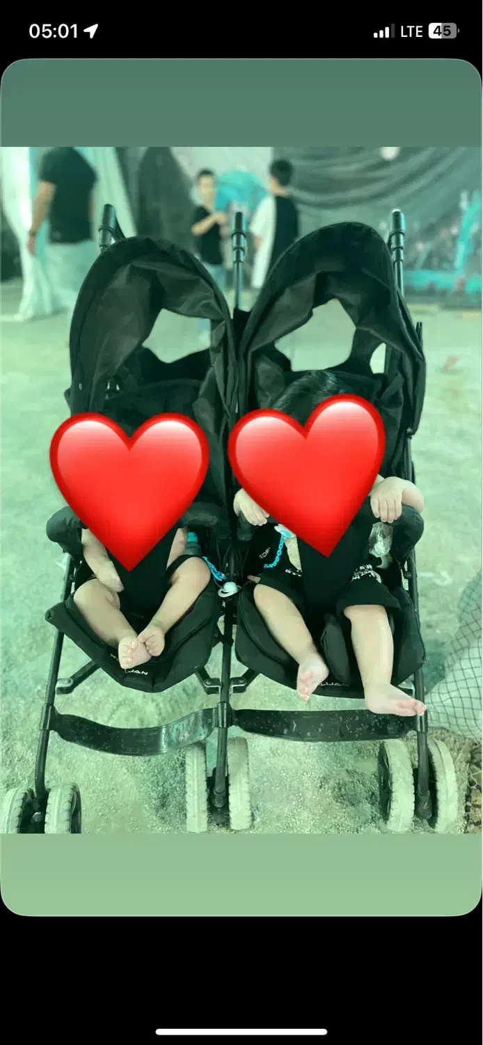 کالسکه دوقلو|کالسکه و لوازم جانبی|کرج, شهرک صدف|دیوار