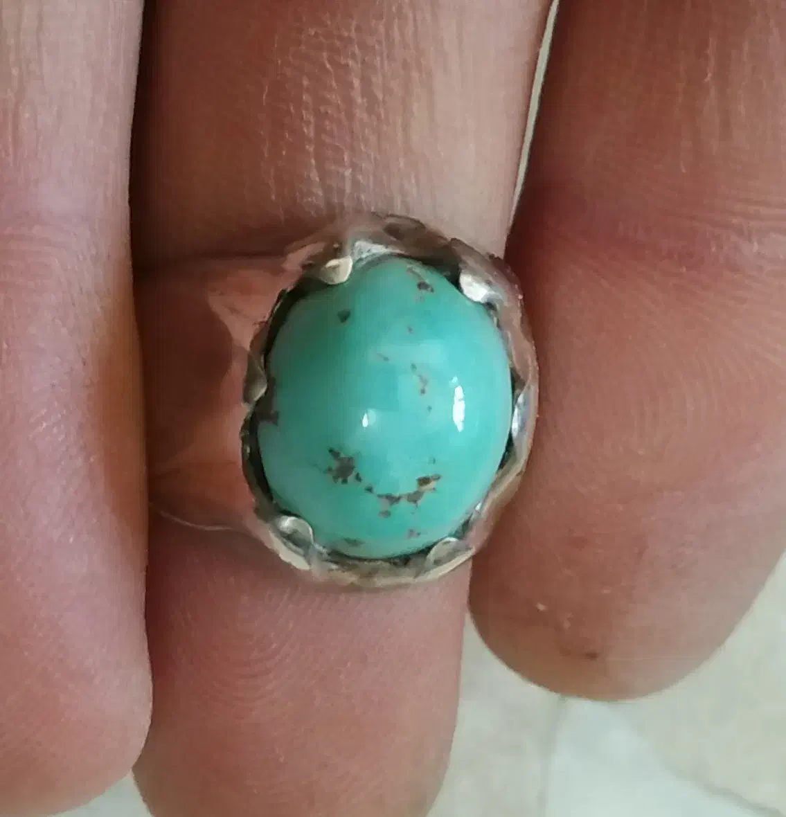 شیش عدد انگشتر فیروزه 145 گرم|جواهرات|ری, بی‌بی شهر بانو|دیوار