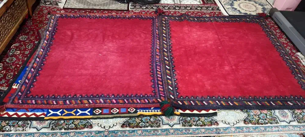 سفره فرش دستباف سنتی|گلیم، جاجیم، گبه|کرمان, |دیوار