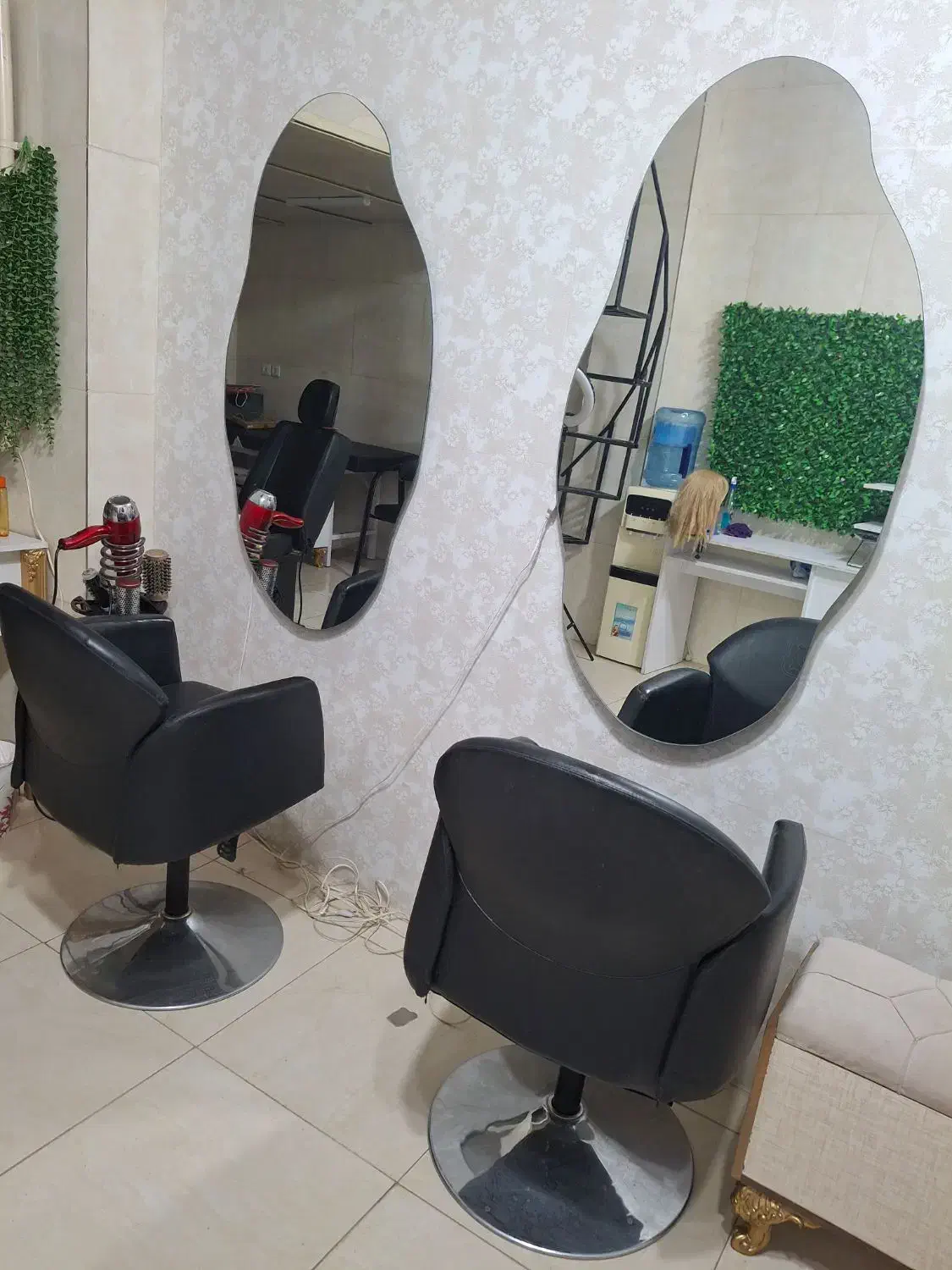 دوعدد اینه قدی دفرمه بک لایت|آینه|اقبالیه, |دیوار