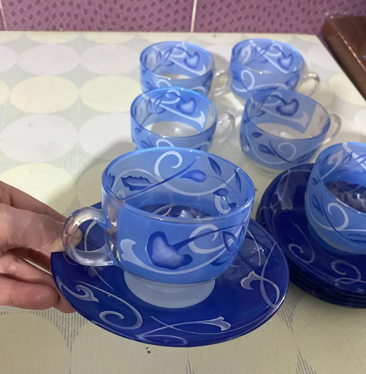 فنجان و نعلبکی|ظروف سرو و پذیرایی|علی‌آباد کتول, |دیوار