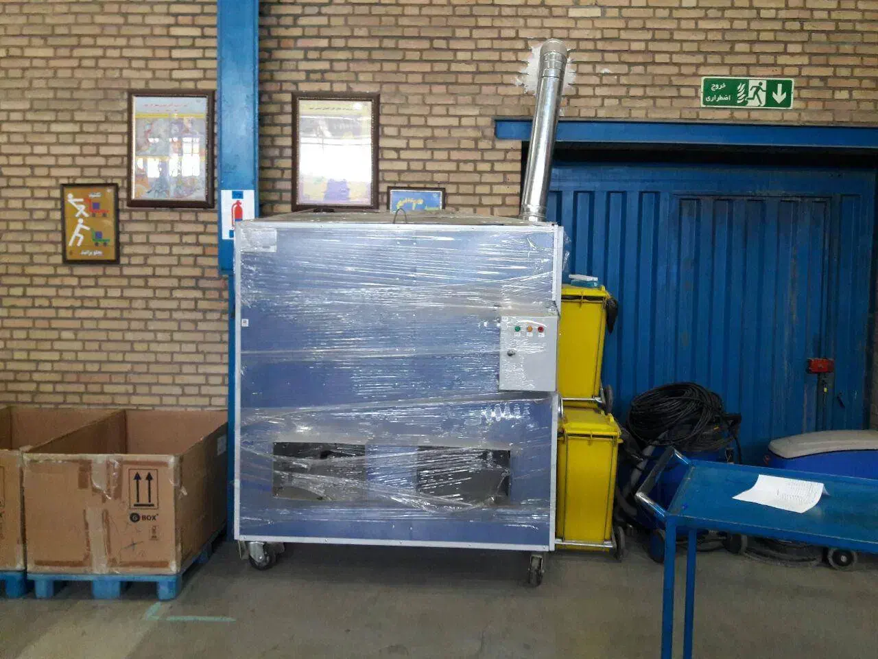 هیتر بخاری گلخانه ای کابینتی دودکش دار گازی 250|بخاری، هیتر، شومینه|همدان, |دیوار