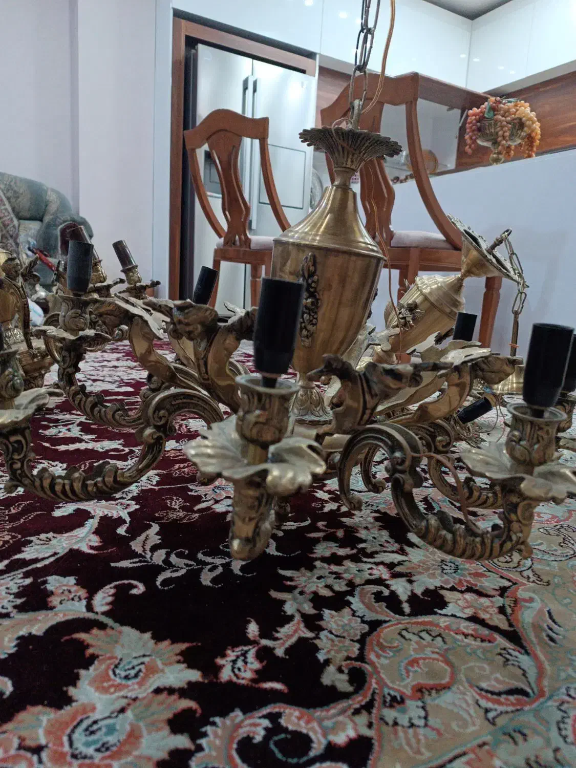 لوستر برنز|لوستر و چراغ آویز|خرم‌آباد, |دیوار