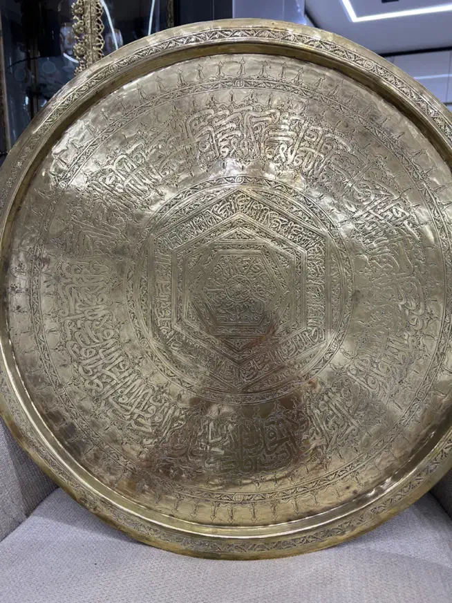 سینی مسی قدیمی|کلکسیون اشیاء عتیقه|رودهن, |دیوار