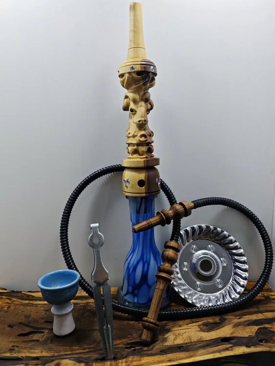 قلیان چوبی|صنایع دستی و سایر لوازم تزئینی|ری, ملک‌آباد|دیوار